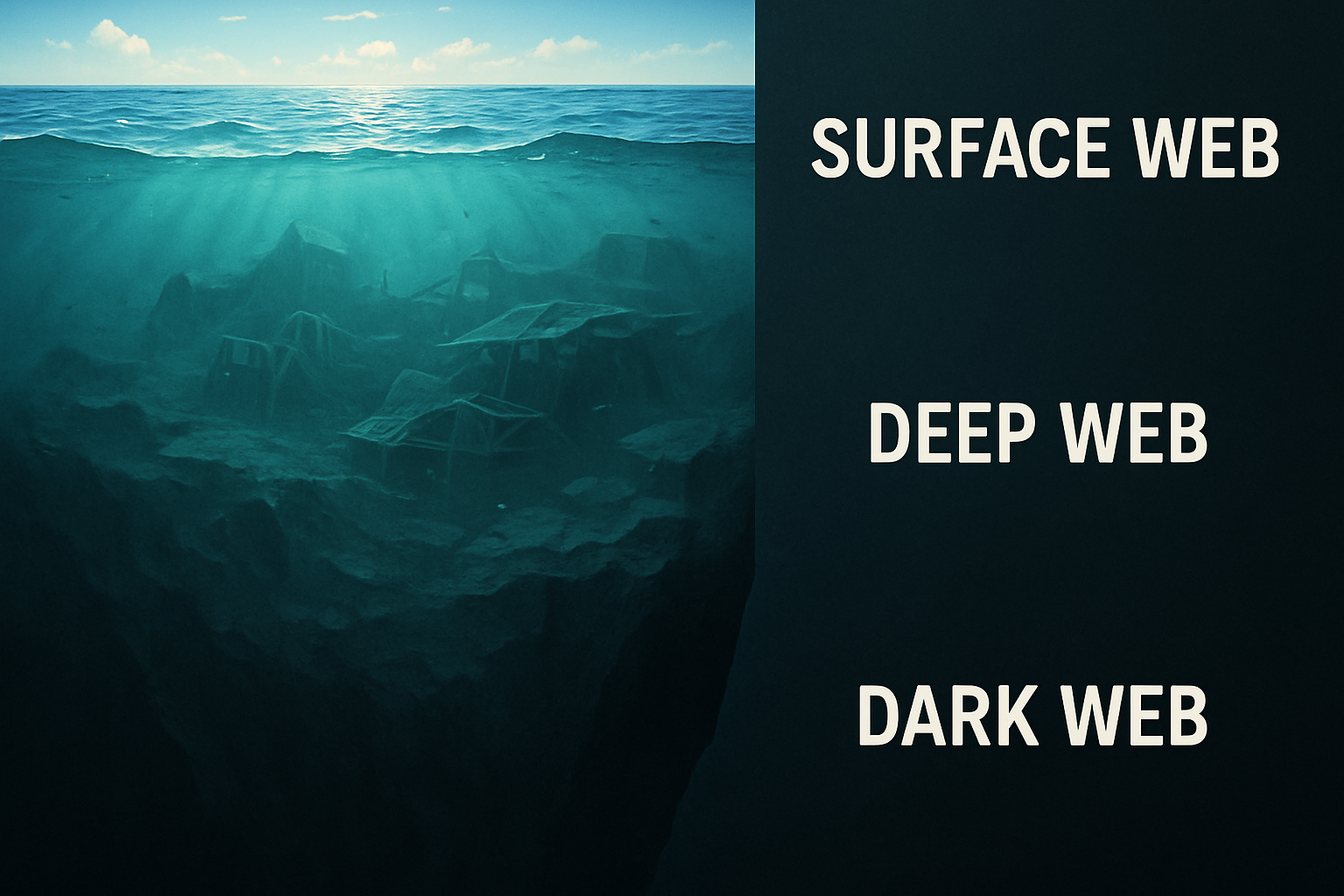 Infográfico: diferenças entre Deep Web e Dark Web
